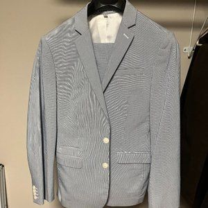 Men's Light Blue Express Suit (Pants and Blazer) 28x30, 36S